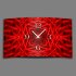 Abstrakt rot Designer Wanduhr modernes Wanduhren Design leise kein ticken DIXTIME 3D-0332