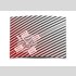Wanduhr XXL 3D Optik Dixtime modern Streifen rot 50x70 cm leises Uhrwerk GR-034