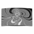 Abstrakt  grau Designer Wanduhr modernes Wanduhren Design leise kein ticken DIXTIME 3D-0301
