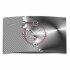 Digital Art metallic grau Designer Wanduhr modernes Wanduhren Design leise kein ticken DIXTIME 3D-0282