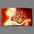 Digital orange rot Designer Wanduhr modernes Wanduhren Design leise kein ticken DIXTIME 3D-0270