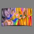 Digital Art Farbverlauf bunt Designer Wanduhr modernes Wanduhren Design leise kein ticken DIXTIME 3D-0264