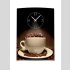 Wanduhr XXL 3D Optik Dixtime Kaffee Tasse Bohnen 50x70 cm leises Uhrwerk GR-018