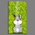 Bunny H&auml;schen Designer Wanduhr modernes Wanduhren Design leise kein ticken dixtime 3D-0172