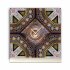 Tischuhr 30cmx30cm inkl. Alu-St&auml;nder -orientalisches Design Motiv Marokko-Fliese ger&auml;uschloses Quarzuhrwerk -Wanduhr-Standuhr TU3775 DIXTIME
