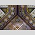Tischuhr 30cmx30cm inkl. Alu-St&auml;nder -orientalisches Design Motiv Marokko-Fliese ger&auml;uschloses Quarzuhrwerk -Wanduhr-Standuhr TU3775 DIXTIME 