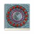 Tischuhr 30cmx30cm inkl. Alu-St&auml;nder -antikes Design Artefakt Steampunk Rosette ger&auml;uschloses Quarzuhrwerk -Wanduhr-Standuhr TU3794 DIXTIME 