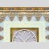 Tischuhr 30cmx30cm inkl. Alu-St&auml;nder -orientalisches Design  Motiv Marokko Fliese ger&auml;uschloses Quarzuhrwerk -Wanduhr-Standuhr TU3955 DIXTIME 