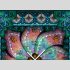 Tischuhr 30cmx30cm inkl. Alu-St&auml;nder -orientalisches Design Motiv Marokko-Fliese ger&auml;uschloses Quarzuhrwerk -Wanduhr-Standuhr TU3957 DIXTIME
