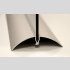 Tischuhr 30cmx30cm inkl. Alu-St&auml;nder -abstraktes Design hellgrau schwarz  ger&auml;uschloses Quarzuhrwerk -Wanduhr-Standuhr TU3999 DIXTIME 