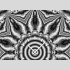 Tischuhr 30cmx30cm inkl. Alu-St&auml;nder -modernes Design Kaleidoskop grau  ger&auml;uschloses Quarzuhrwerk -Wanduhr-Standuhr TU4413 DIXTIME 
