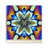 Tischuhr 30cmx30cm inkl. Alu-St&auml;nder -modernes Design Kaleidoskop bunt  ger&auml;uschloses Quarzuhrwerk -Wanduhr-Standuhr TU4416 DIXTIME