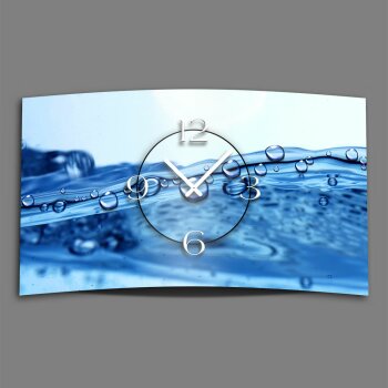 Wassertropfen Designer Wanduhr modernes Wanduhren Design leise kein ticken dixtime 3D-0123
