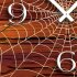 Spinnennetz Designer Wanduhr modernes Wanduhren Design leise kein ticken  dixtime 3D-0119