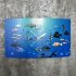 Fische im Meer Designer Wanduhr modernes Wanduhren Design leise kein ticken dixtime 3D-0111