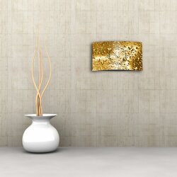 Wassertropfen gold Designer Wanduhr modernes Wanduhren Design leise kein ticken dixtime 3D-0034