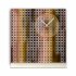Tischuhr 30cmx30cm inkl. Alu-St&auml;nder -grafisches Design braun Nuancen ger&auml;uschloses Quarzuhrwerk -Kaminuhr-Standuhr TU6076 DIXTIME 