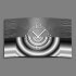 Abstrakt grau metallic Designer Wanduhr modernes Wanduhren Design leise kein ticken dixtime 3DS-0042