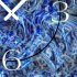 Abstrakt blau marmoriert Designer Wanduhr modernes Wanduhren Design leise kein ticken dixtime 3DS-0037