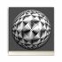 Tischuhr 30cmx30cm inkl. Alu-St&auml;nder -abstraktes Design grau schwarz ger&auml;uschloses Quarzuhrwerk -Wanduhr-Standuhr TU6021 DIXTIME 