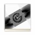 Tischuhr 30cmx30cm inkl. Alu-St&auml;nder- modernes Design schwarz wei&szlig; ger&auml;uschloses Quarzuhrwerk -Wanduhr-Standuhr TU5029 DIXTIME