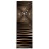 Wanduhr XXL 3D Optik Dixtime abstrakt bronze 30x90 cm hochkant leises Uhrwerk GL-007H